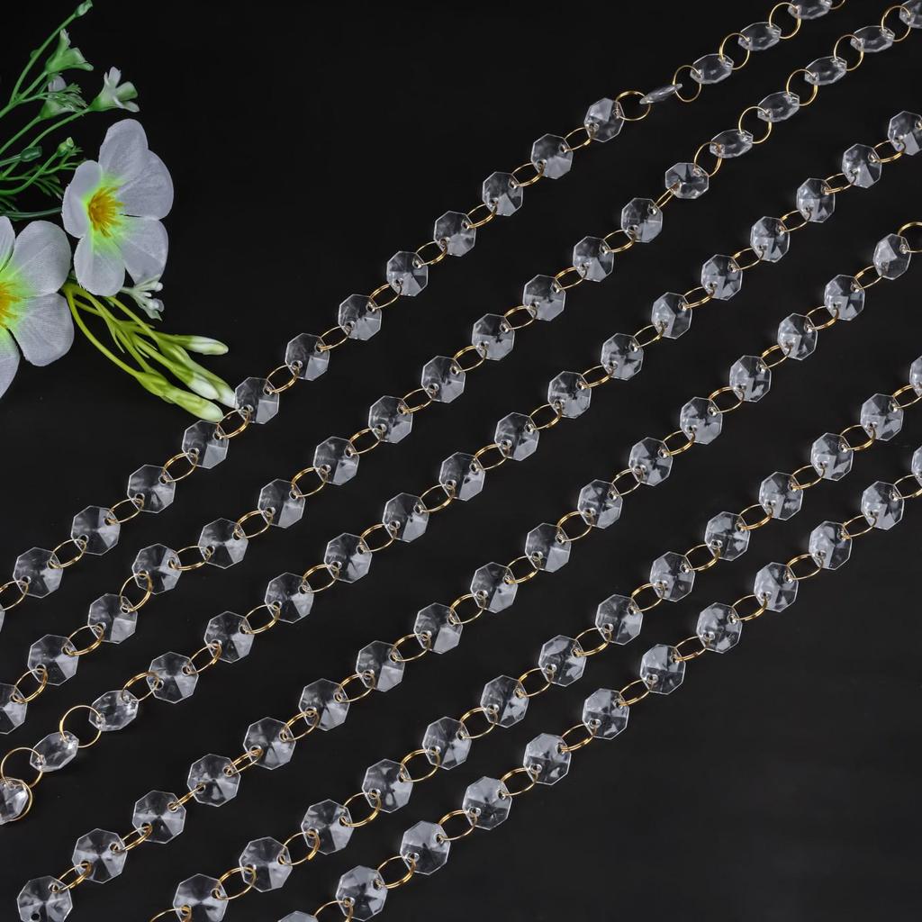 Akrylowa zasłona kryształowa z koralików do dekoracji ślubnych i eventowych