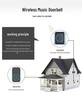 Ultra-Long Distance Smart Wireless Doorbell with Remote Control and Chime for Home and Elderly Entry