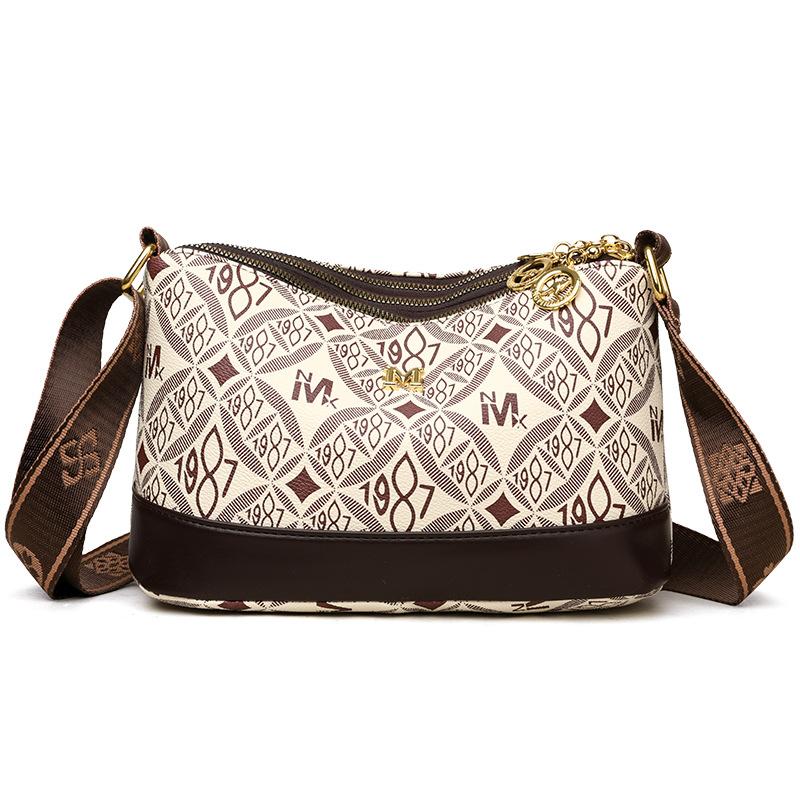 

Ретро сумка женская новая модная простая сумка через плечо нишевый дизайн большая вместимость сумка-мессенджер