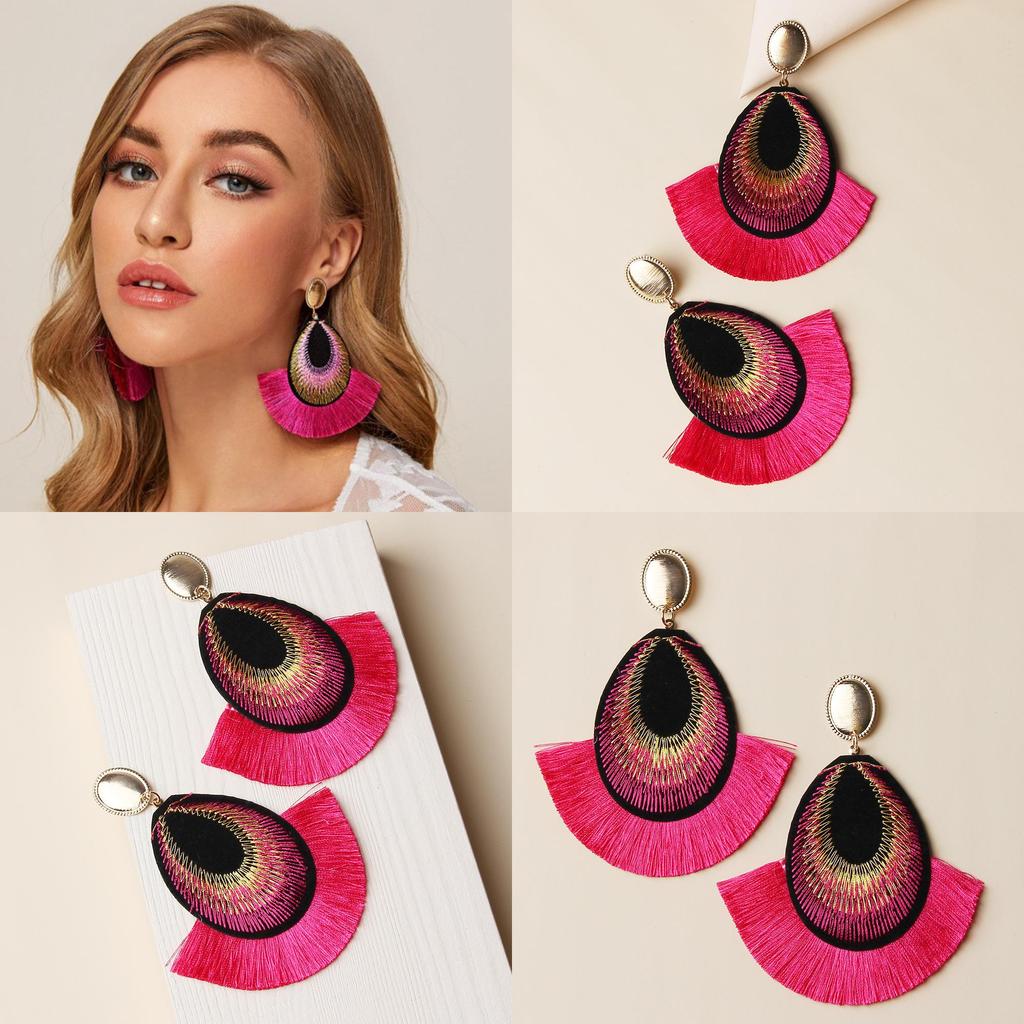 Jewelry Feather Trendy With Embroidery For Gift Birthday And Cultural Events