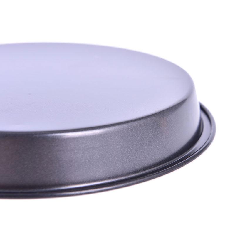 Rund pizzatallerkenpanne dypt fat Karbonstål Non-Stick Form Bakeform