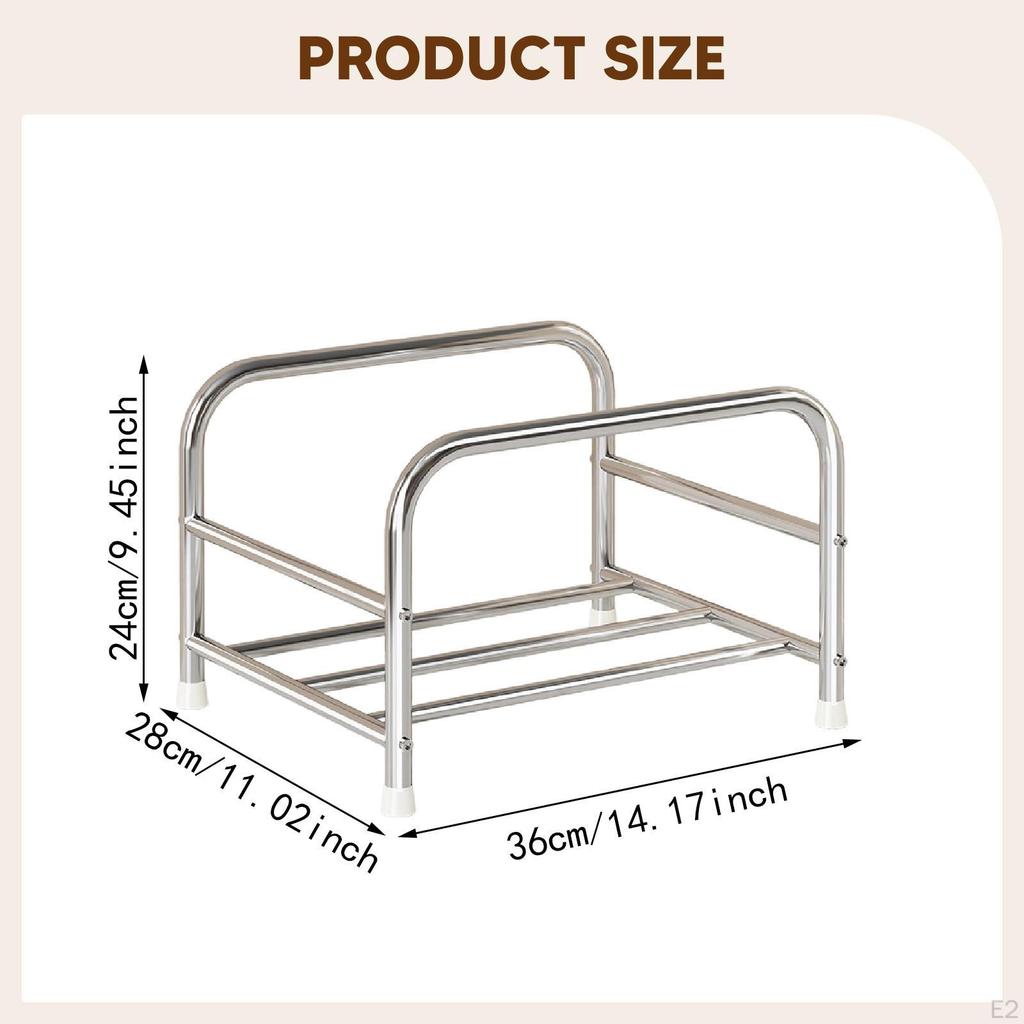 Wash Basin Holder Stand Storage Bath Tub Support Organizer Stainless Steel Rack for Home Household