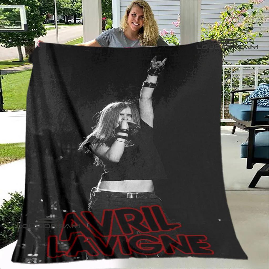 Singer AVRIL LAVIGNE Printed blanket Flannel Warm blankets Soft and comfortable blanket bed linings cubre cama Birthday Gift