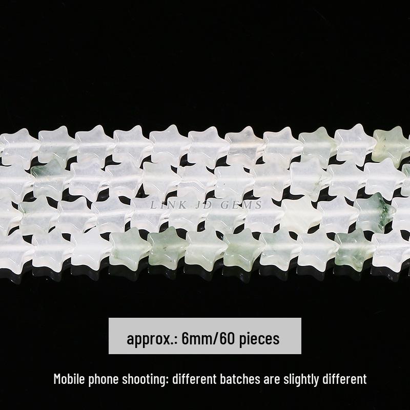 8/10mm Natural Tianshan Jade Old Shape Beads - Ice Jade Stone Apple Beads for DIY Jewelry