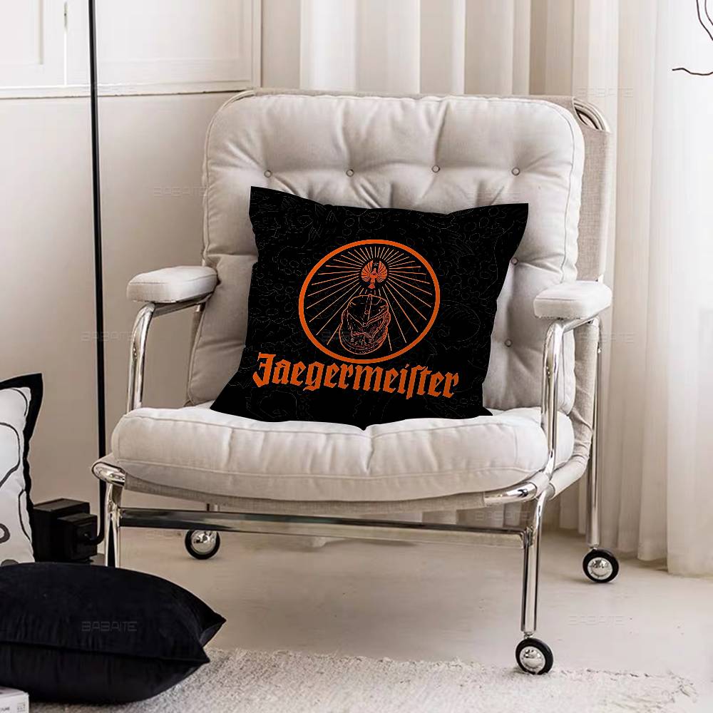 Hot J-JaegermeisterS Cushion Cover Pillowcase Upholstery Sofa Throw Pillow Home Decor Pillowcas