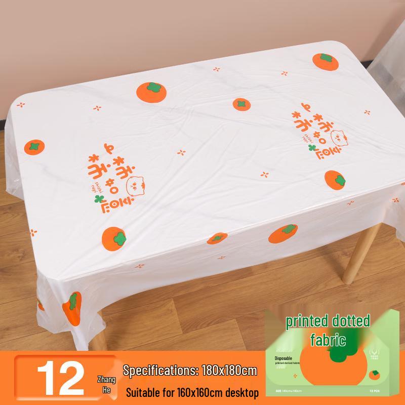 DYMAYKI Disposable Plastic Waterproof Tablecloth