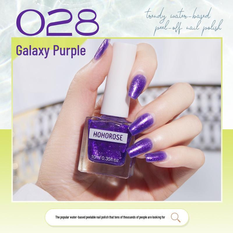 HOHOROSE Quick-Dry Water-Based, Peelable Nail Polish, 10ml, Perfect for Students