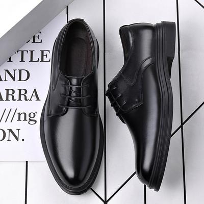 Herbst und Winter 2025 Koreanische Version im britischen Stil Samt Businesskleid Lederschuhe Herren Plateau Businesskleidung Herrenschuhe Erhöhung we