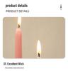 10-inch Dopamine Color Taper Candle for Romantic Weddings and Home Decor