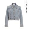 ELLASSAY Women's Rhinestone Retro Denim Jacket