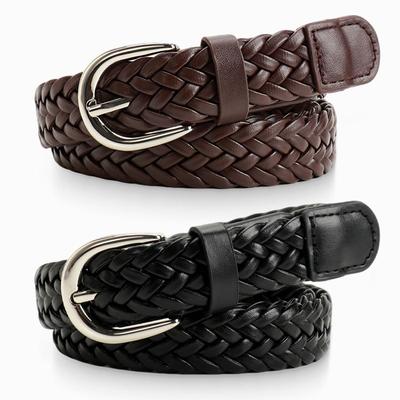 New Belt Men's Leather Belt Hand-woven Casual Wild Simple Tide Belt