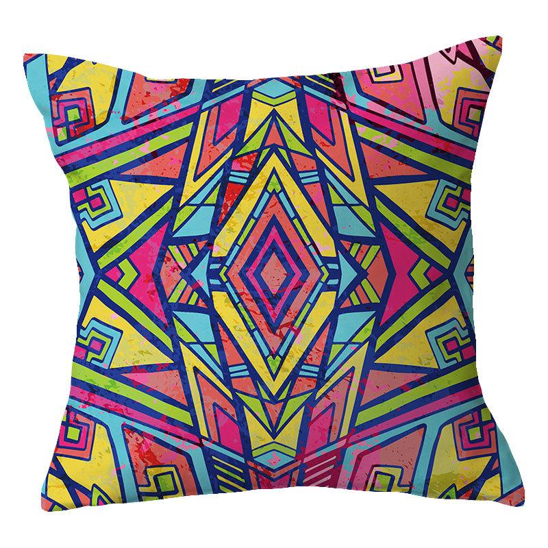 

Простая Новая Синяя Геометрическая Плюшевая Наволочка Домашняя Ткань Диванная Подушка Чехол 45 * 45 without core