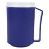 Travel Coffee Cup Blue Color Anti Spill Ergonomic Insulated Camping Mug with Lid for Home and