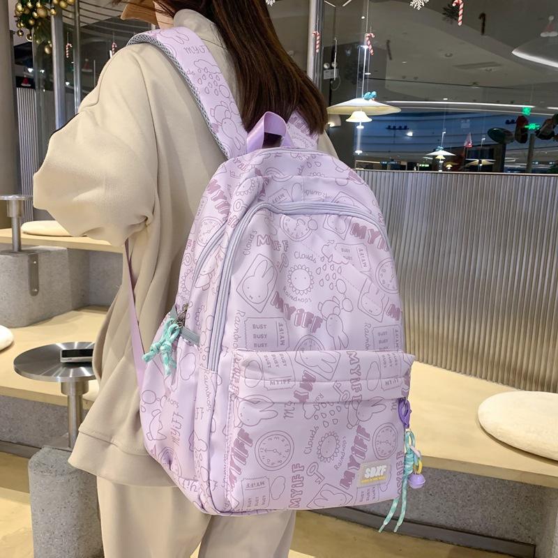 Schoolbag Student Cute Graffiti Large Capacity Backpack AVE