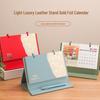 2026 Year of the Horse Leather Desktop Calendar – Custom Business Edition with Logo