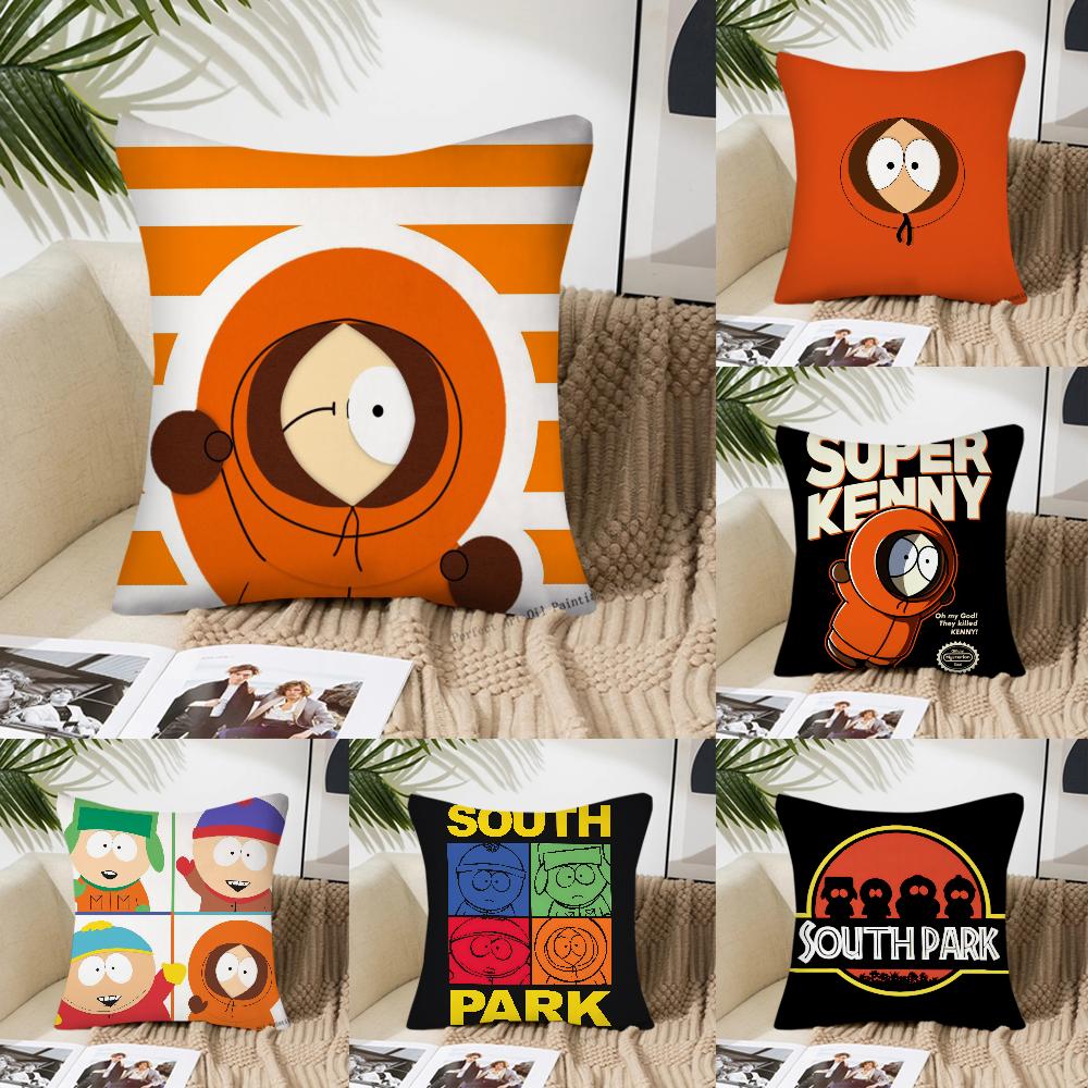 Animated Movie S-South Park Pillow Case Square Pillow Bedroom Sofa Leisure Comfort Cushion Car Living Room Home Decoration 40X40