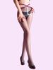 Sexy Women Bandage Thin Stockings Oil Shiny Glossy Sheer See Through Elastic Tights Bowknow Slim Maid Pantyhose Leggings