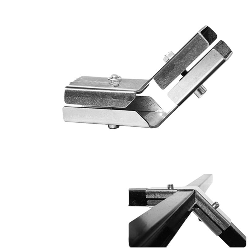 Square Pipe Fixed Joint Storage Rack Connector 3 Way Elbow Pipe Fitting for Fence Rail and Industrial Shelf Construction