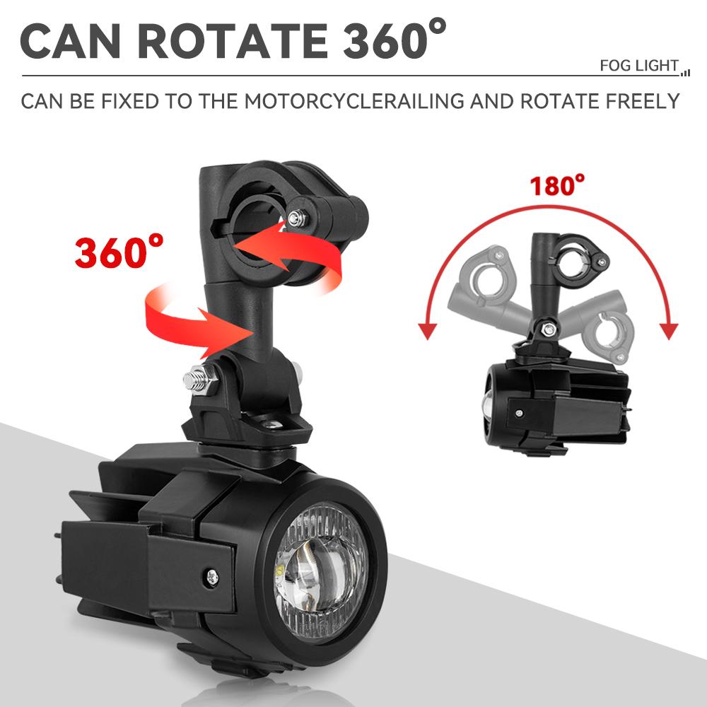 Auxiliary Lights LED Spot Driving Fog Lights for R1200GS F800GS K1600 Universal Motorcycle 40W 6000K Fog Lamps