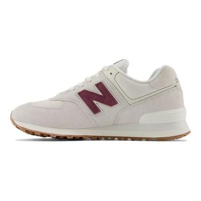 574 Kemik Beyazı Bordo Unisex Spor Ayakkabı Krem Siyah U574NOW
