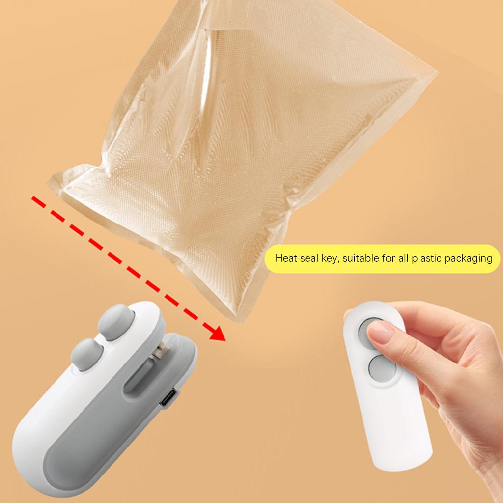Mini Heat Bag Sealing Machine Package Sealer Bags Thermal Plastic Food Bag Closure Portable Sealer Food Packaging Heat Sealer