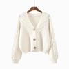 Herbst Winter Mode Cardigan Pullover Damen Gestrickte Mäntel Damen Einfarbig Langarm Freizeit Strickjacke Cardigans Oberteile Strickwaren