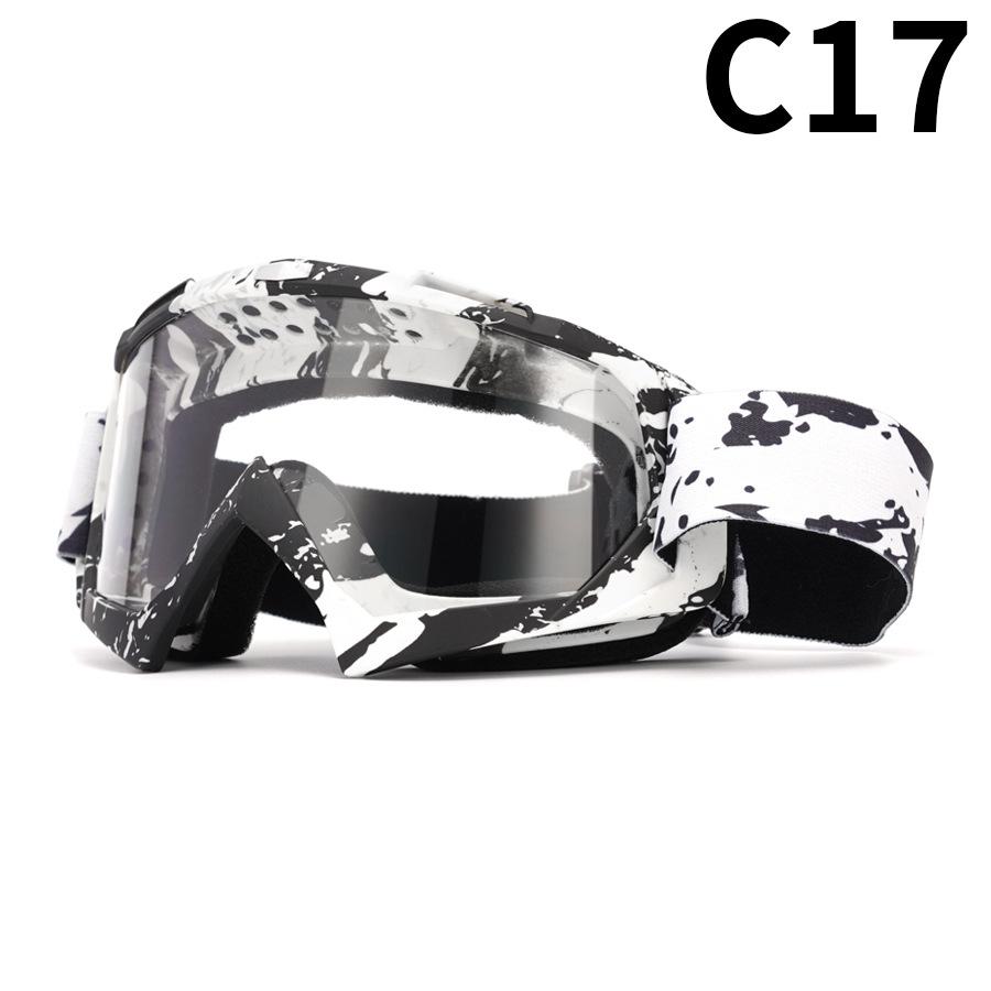 Motorcycle Goggles Water Transfer Off-road Outdoor Riding Sports Glasses Ski Goggles Windproof Glasses