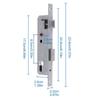 Stainless steel door lock body 8525 8530 Single Point Door Lock Latch aluminum alloy door lock for Basement Garage Attic Outdoor