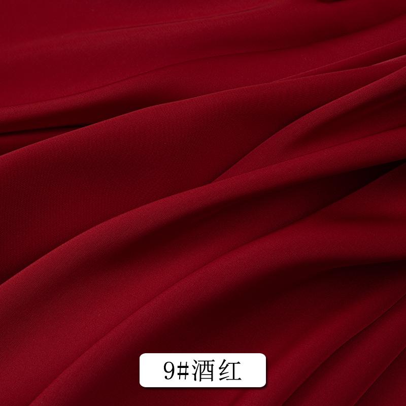 0.5m/1m/2m Soft Satin Chiffon Fabric For Clothing Skirts, Shirt Linings, Home Wear, Pajamas, Handmade DIY Fabric TJ22078