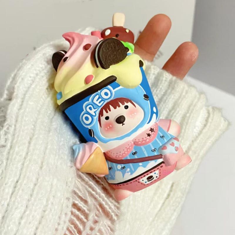 3D Cute Bear Backpack Handmade Aroma Plaster Doll - DIY Coloring for Kids