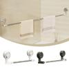 Wall-mounted Suction Cup Towel Rack Rotated Telescopic Towel Bar Towel Holder Hanging Pole