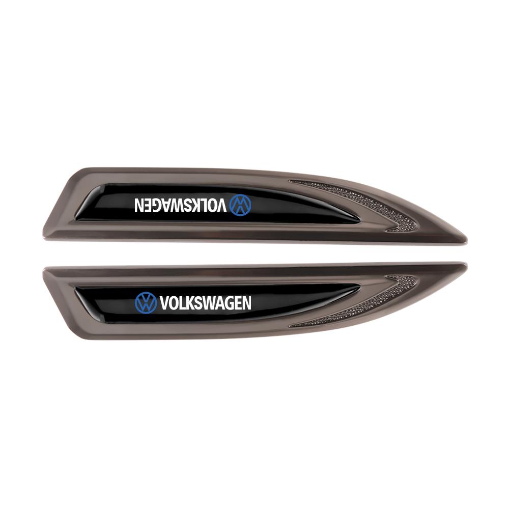 2Pcs Car Zinc Alloy Car Wing Right & Left Side Badge Fender Emblem Auto Valve for Volkswagen Polo 4 Motion Caddy MTM GTI CC Golf