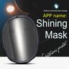 Maschera LED RGB Bluetooth Illuminata Fai da Te Immagine Animazione Testo Halloween Natale Carnevale Festa in Costume Gioco Maschere Bambino Decorazione REGALO