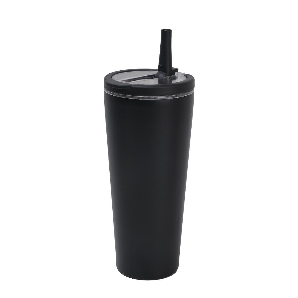 Ring Handle 304 Stainless Steel Thermos Cup Office Folding Straw Cup High Value Random Cup