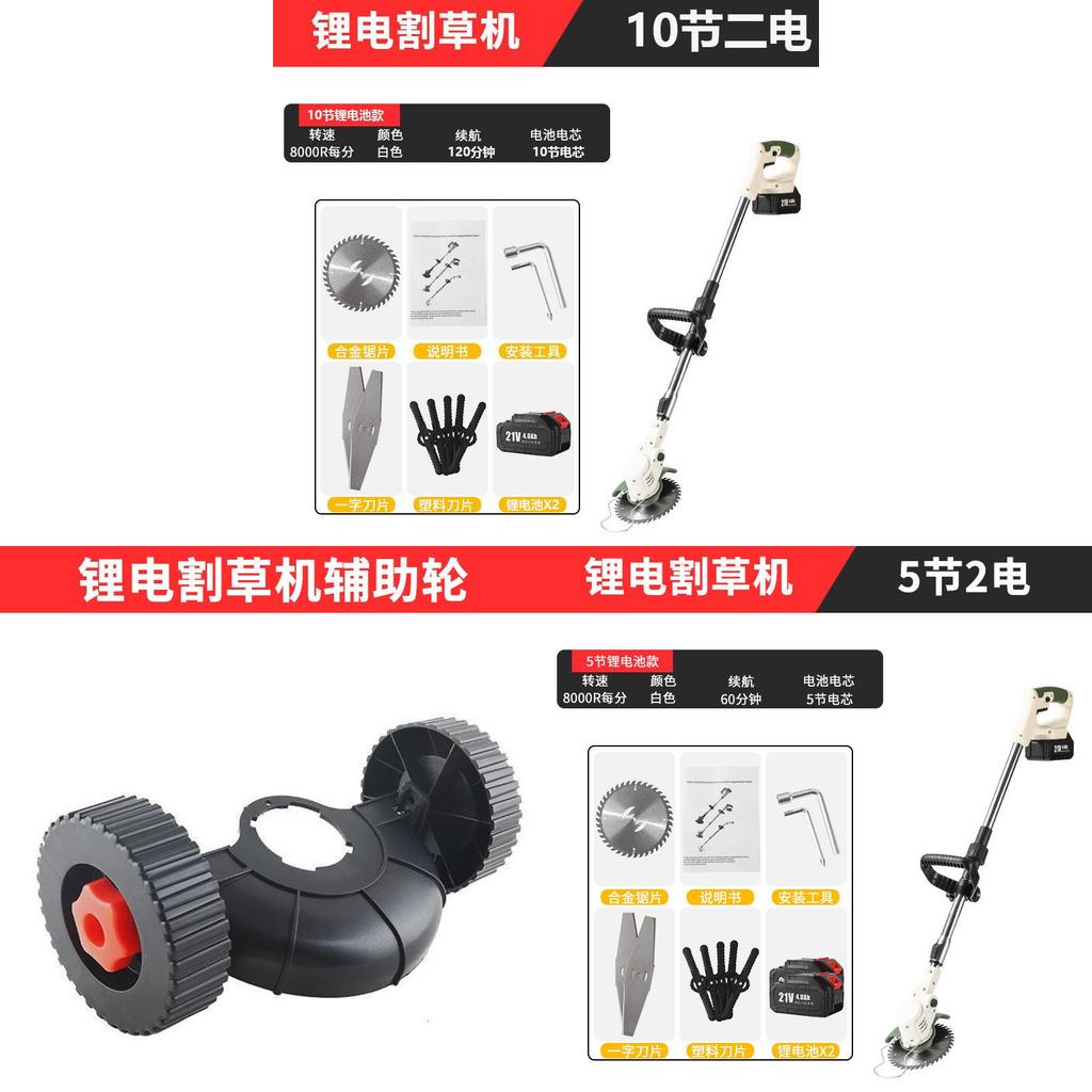 Support Wheel For Lawn Trimmer With Stable Balance And Easy Installation For Garden Maintenance