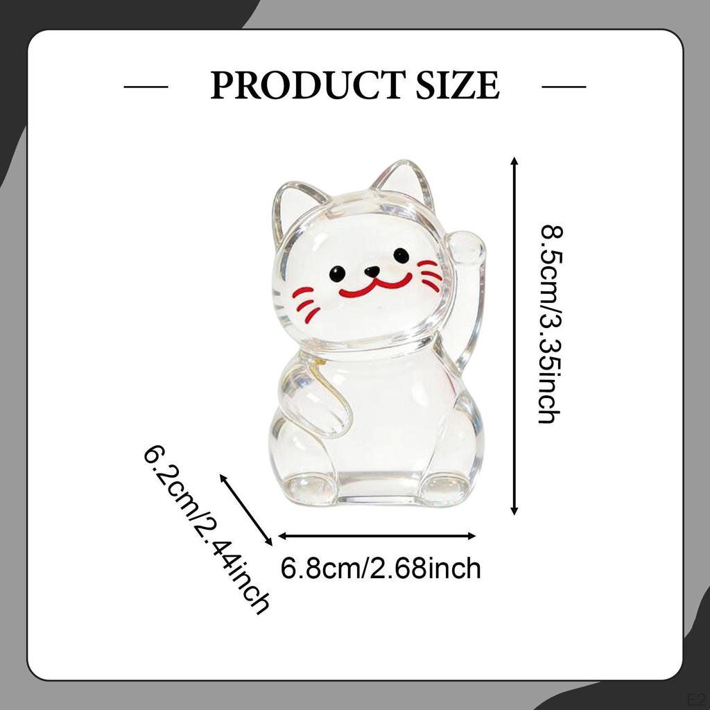 Glass Piggy Bank Empty Gold Bean Storage Jar Clear Adorable Art Craft Mini Ingots Saving Bottle