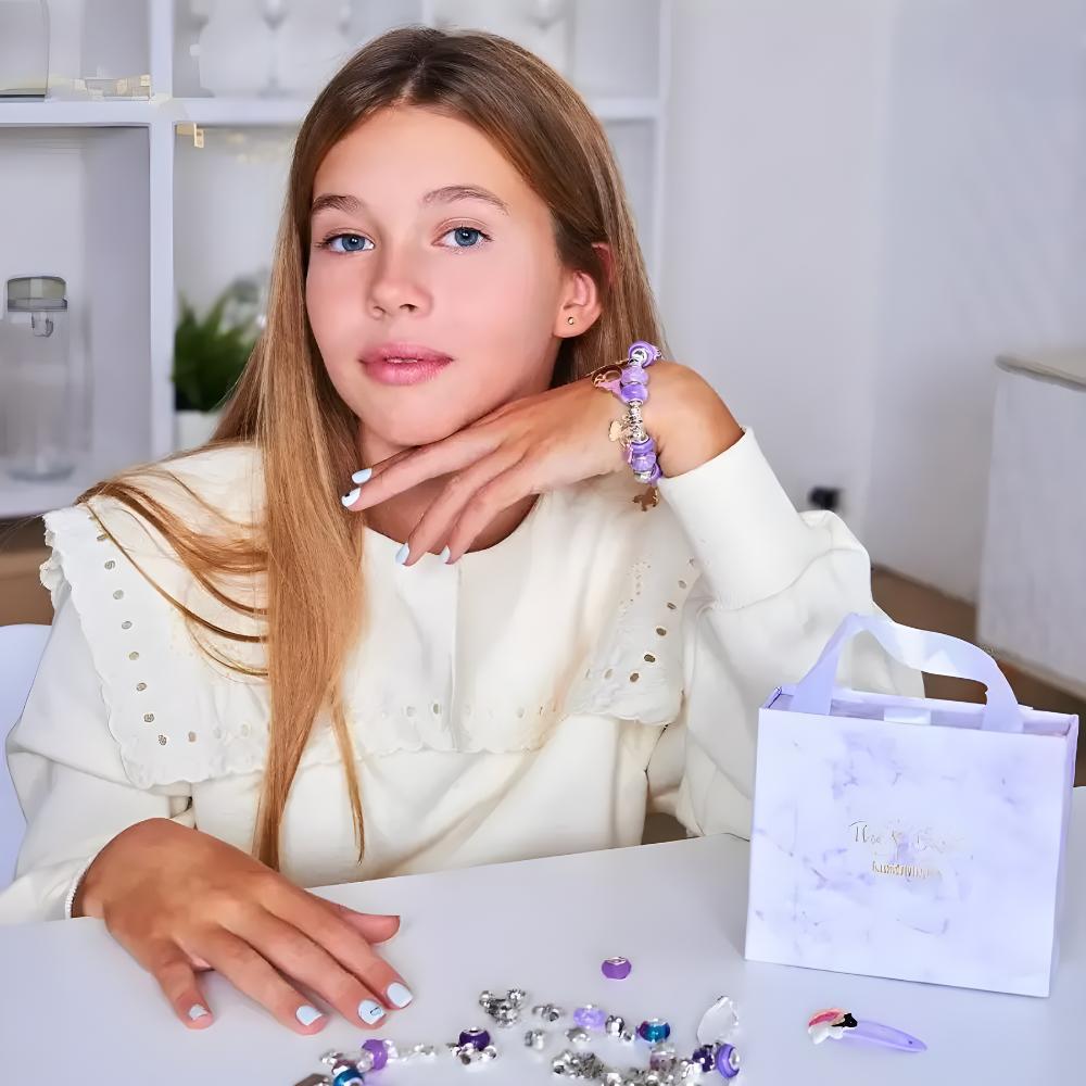 Schmuckherstellungsset Perlen Anhänger Charms Geschenk für Mädchen