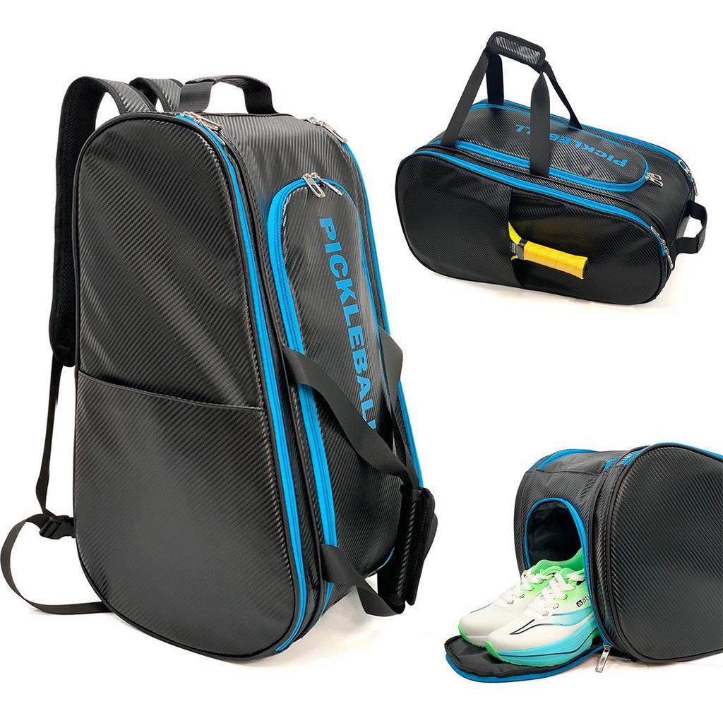 2025 Portable Sports Bag for Badminton, Tennis & Pickleball - Fits 2 Rackets, Handheld, Large-Capacity, Down Cotton