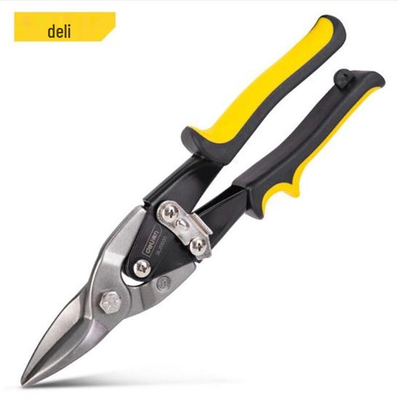 Deli 55# High-Carbon Steel Straight Aviation Snips 250mm