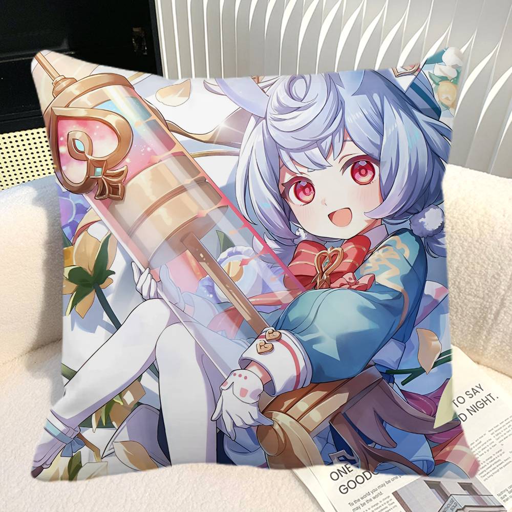 Game Genshin Impact Sigewinne Pillow Case Square Pillow Bedroom Sofa Leisure Comfort Cushion Car Home Decoration