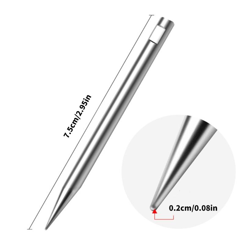 5Pcs Carbon Steel Jewelry Punch Pins For Precise Hole Drilling And Pendant Stamping Practical Punching Tool