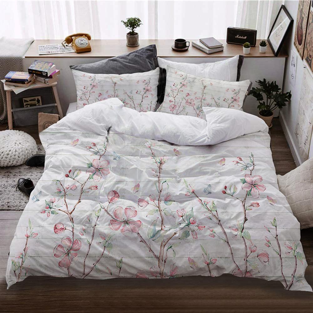 

Floral Printing Bedding Three-Piece Digital Printing Quilt Cover Pillowcase Bed Sheet 135*200