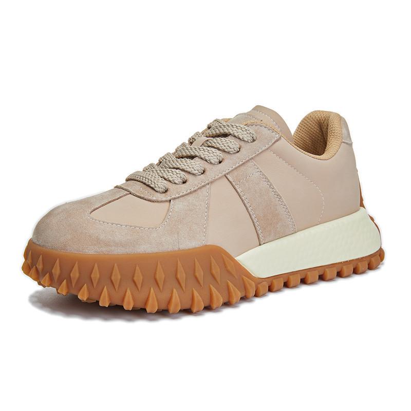 Absorbent sole leather Forrest Gump shoes 2025 spring new platform dad shoes women's fashion sports trendy shoes versatile women's shoes