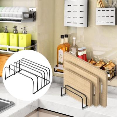 Five-Layer Pot Lid Rack Bolded Dish Holder Kitchen Organizer Chopping Board Organizer  Cabinet