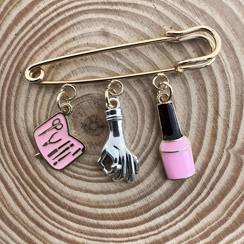 Fashion Waist Clip Brooch & DIY Accessories for Manicure Tools - Creative Mother's Day Gift (Anti-Exposure Design)