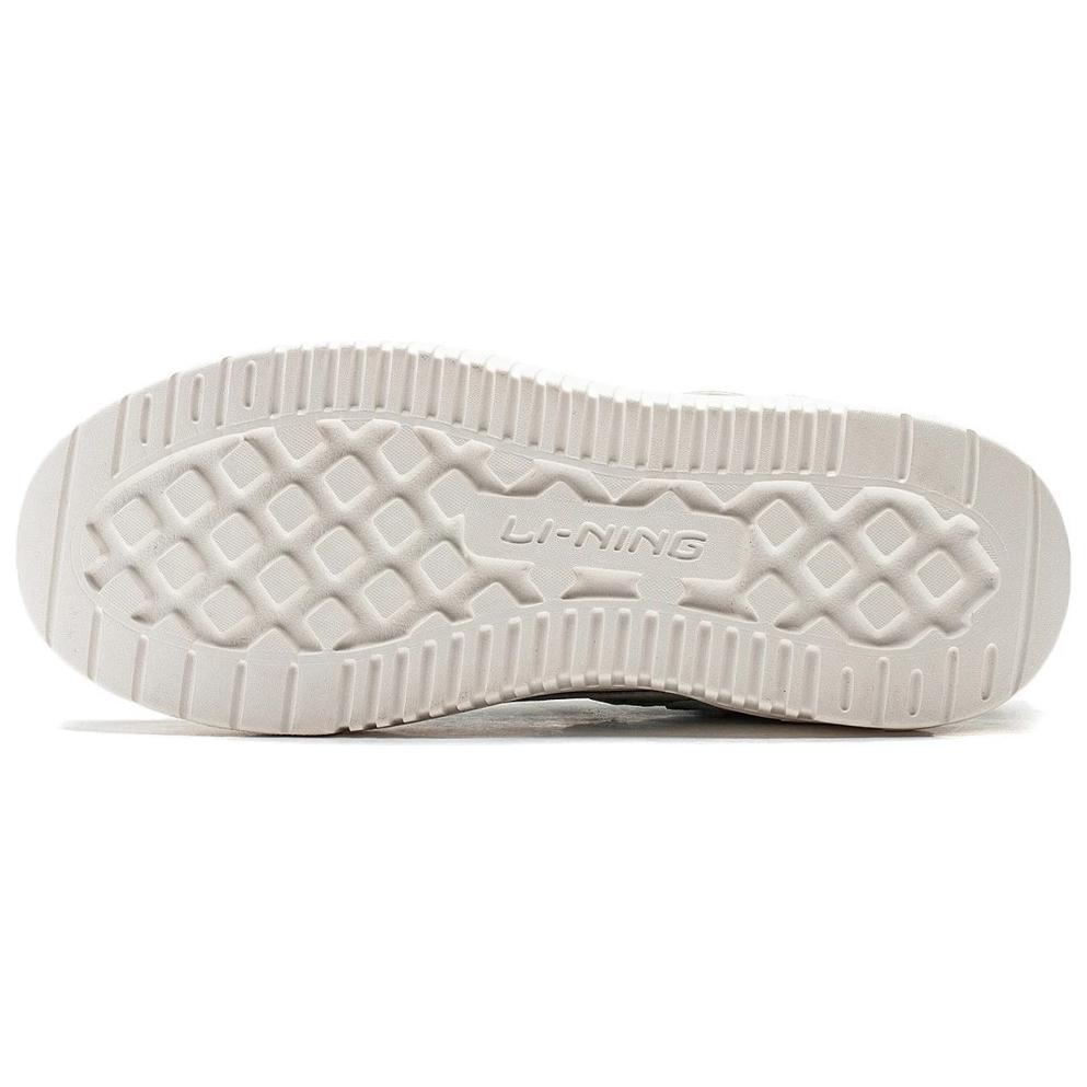 Li-Ning Qingyun Soft Classic Low-Top Casual Shoes Women Sneaker White Green AGCU388-2