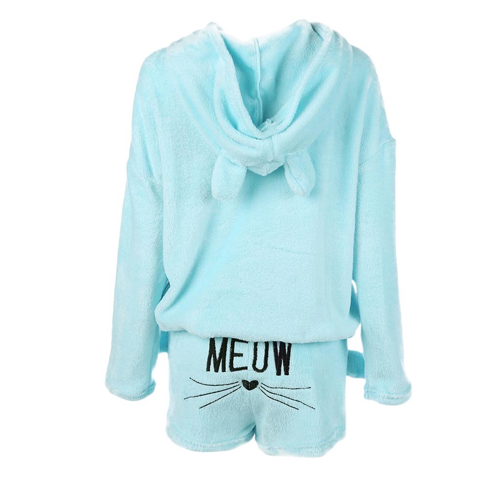 Warm Coral Fleece Sleepwear Nightwear 