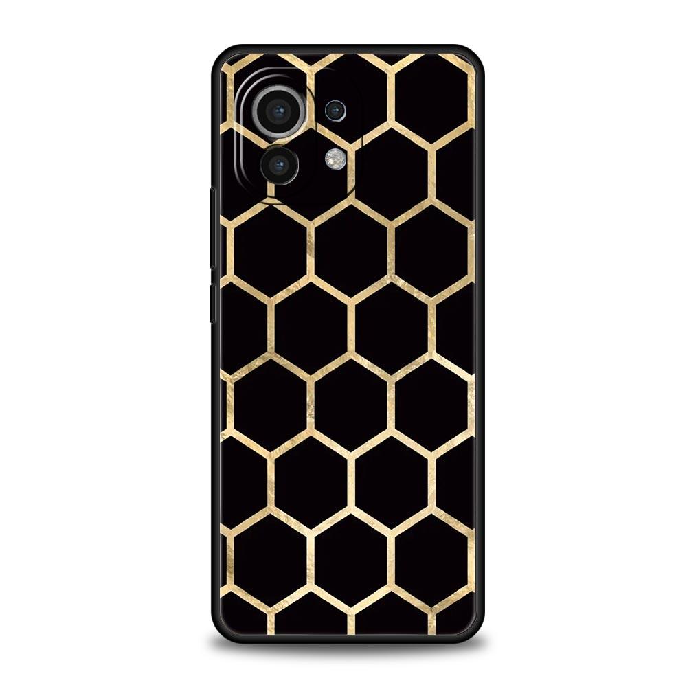 

Чехол для телефона с сотовым узором для Xiaomi 17 14 15 13 14T 13T 12T 11T Pro 12 11 Lite Poco X7 X5 X3 NFC F7 F6 Мягкая крышка Poco X5