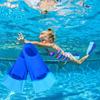 Swimming Fins Short Floating Training Fins For Kids And Adults, Rubber Pool Fins For Swimming Diving - 1 Pair
