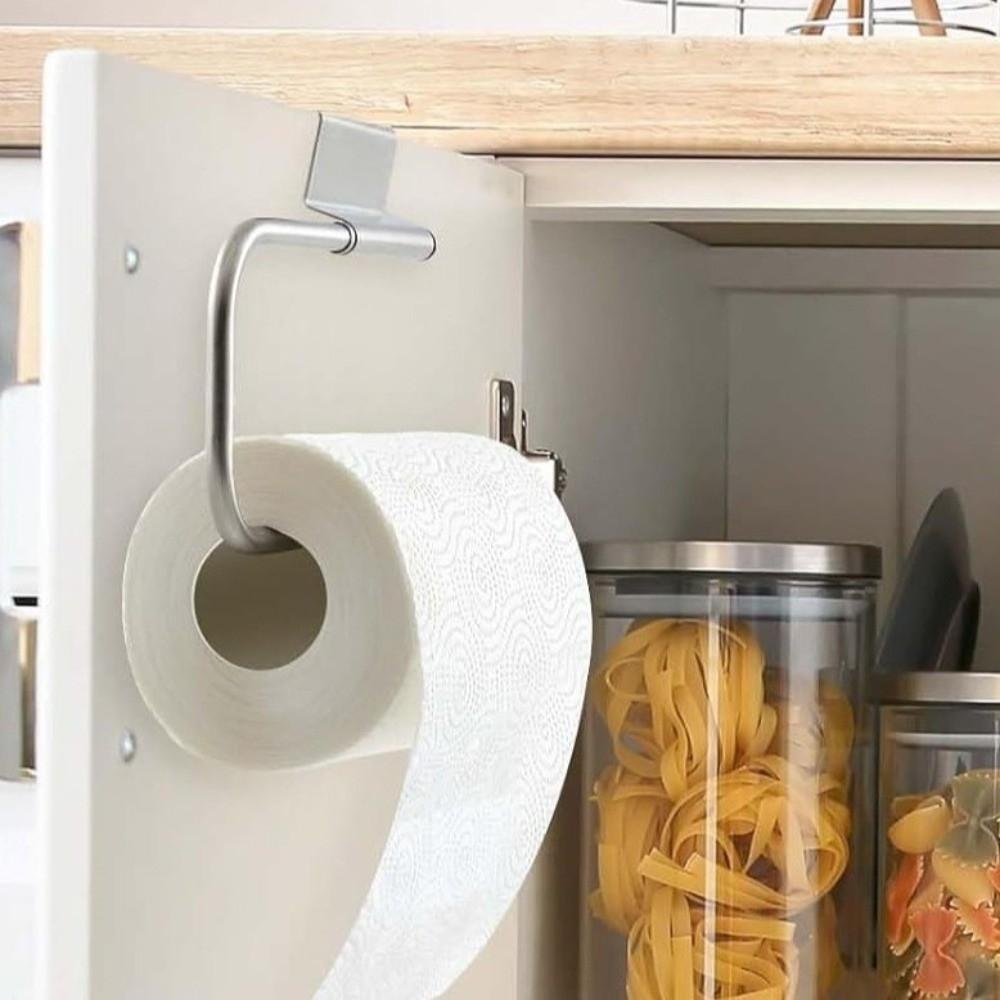 Wall Mounted Roll Paper Storage Rack Stainless Steel Kitchen Paper Holder Tissue Hanger  Camper
